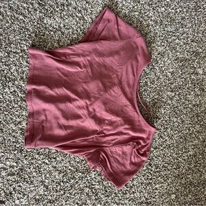 Sadie & Sage Pink Crop T-Shirt Relaxed Fit
